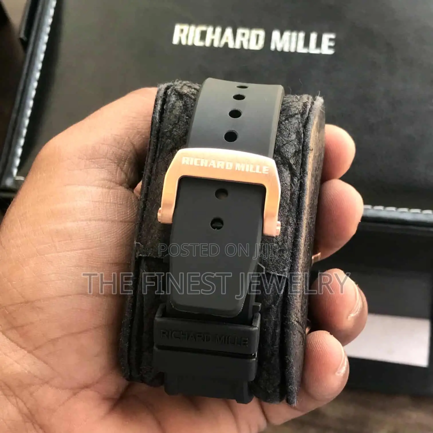 Richard Mille Rm011-Fm Rosegold Black Dial Swiss Watch