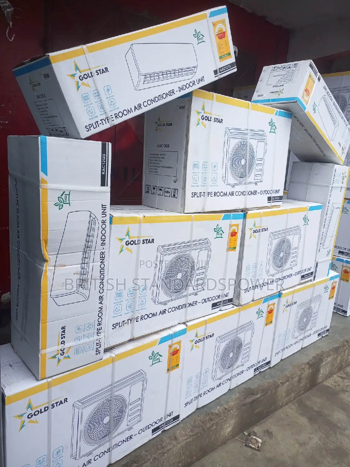 Gloomy Gold Star Air Condition 1.5hp System 1.5hp Ac