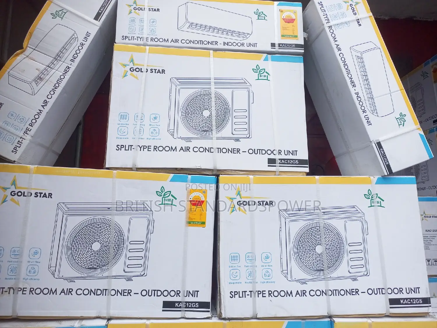 Energy Saving Gold Star 1.5hp Energetic Air Condition Split