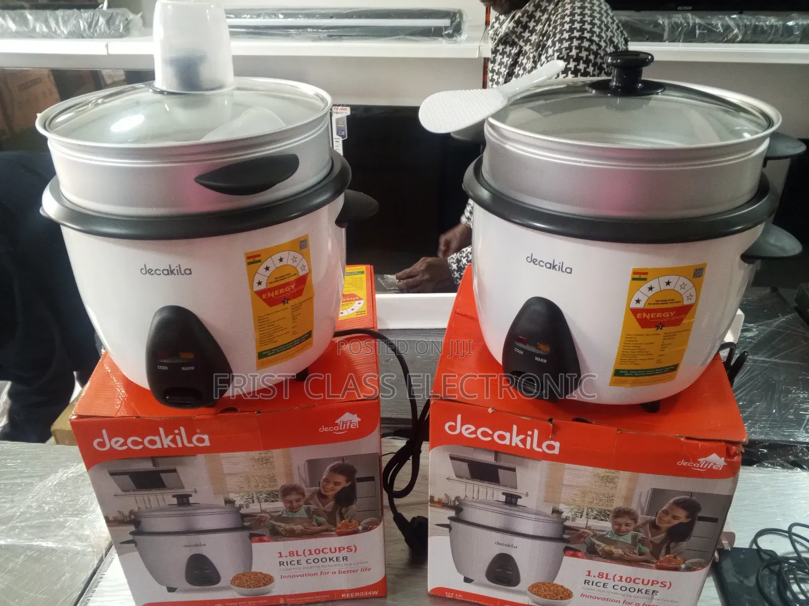Easy to Observe Food With Decakila 1.8litres Rice Cooker