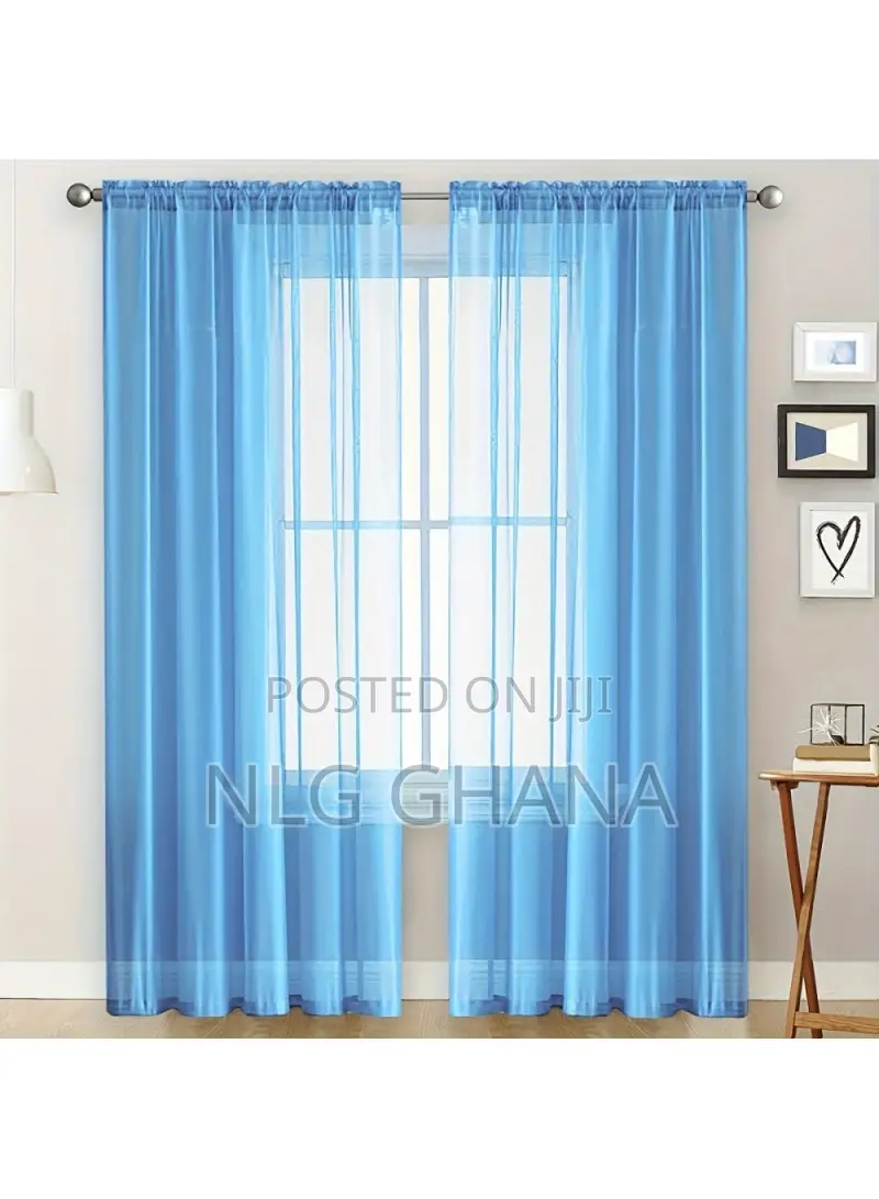 1pc 39.4x51.2inch Solid Color Semi Sheer. Tvx27966