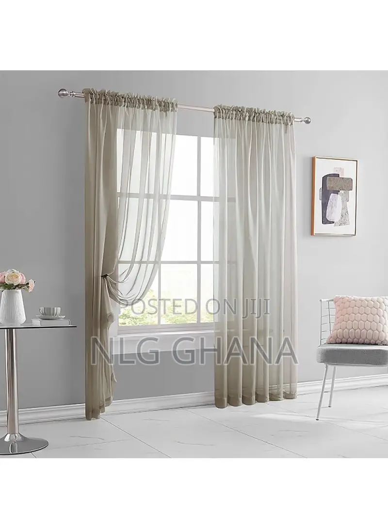 1pc 39.4x51.2inch Solid Color Semi Sheer. Tvx27966