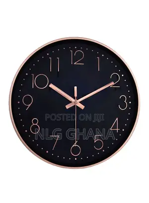 12" Stylish Battery-Operated Wall Clock Modern. Ghx4979