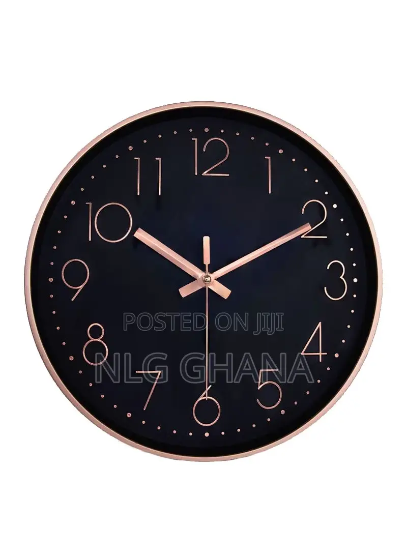 12" Stylish Battery-Operated Wall Clock Modern. Ghx4979