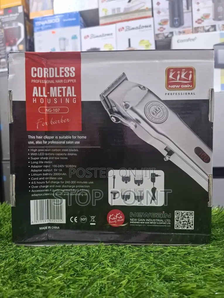Cordless Metal Professional Hair Clipper