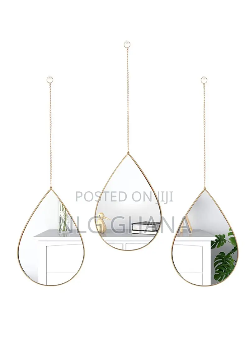 3-PCS Teardrop Shape Decoration Mirror.