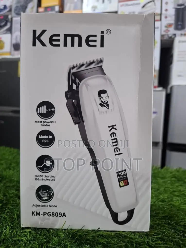 Kemei Hair Clipper With Adjustable Blade