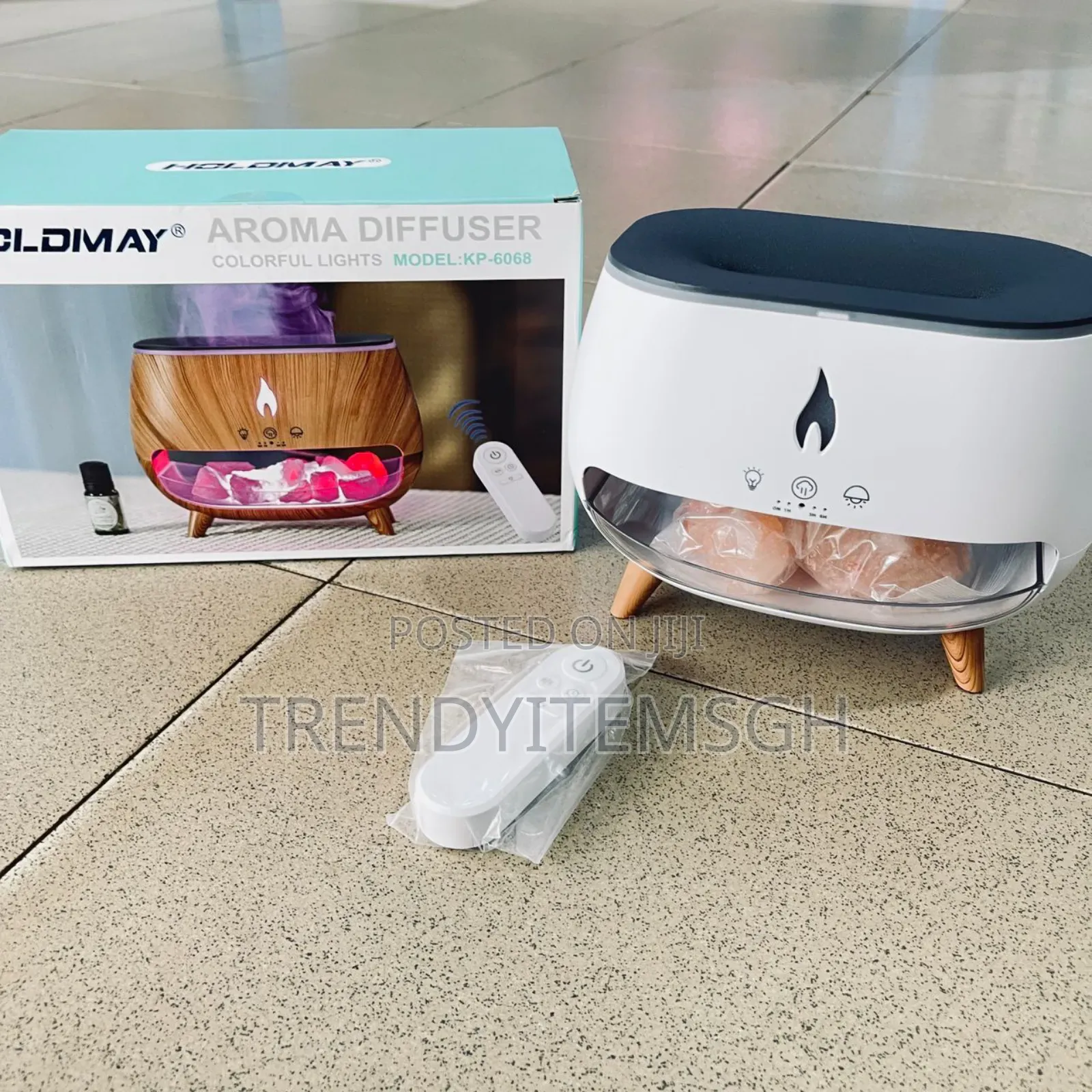 Colour Flame Led Humidifier Aroma Diffuser With Remote