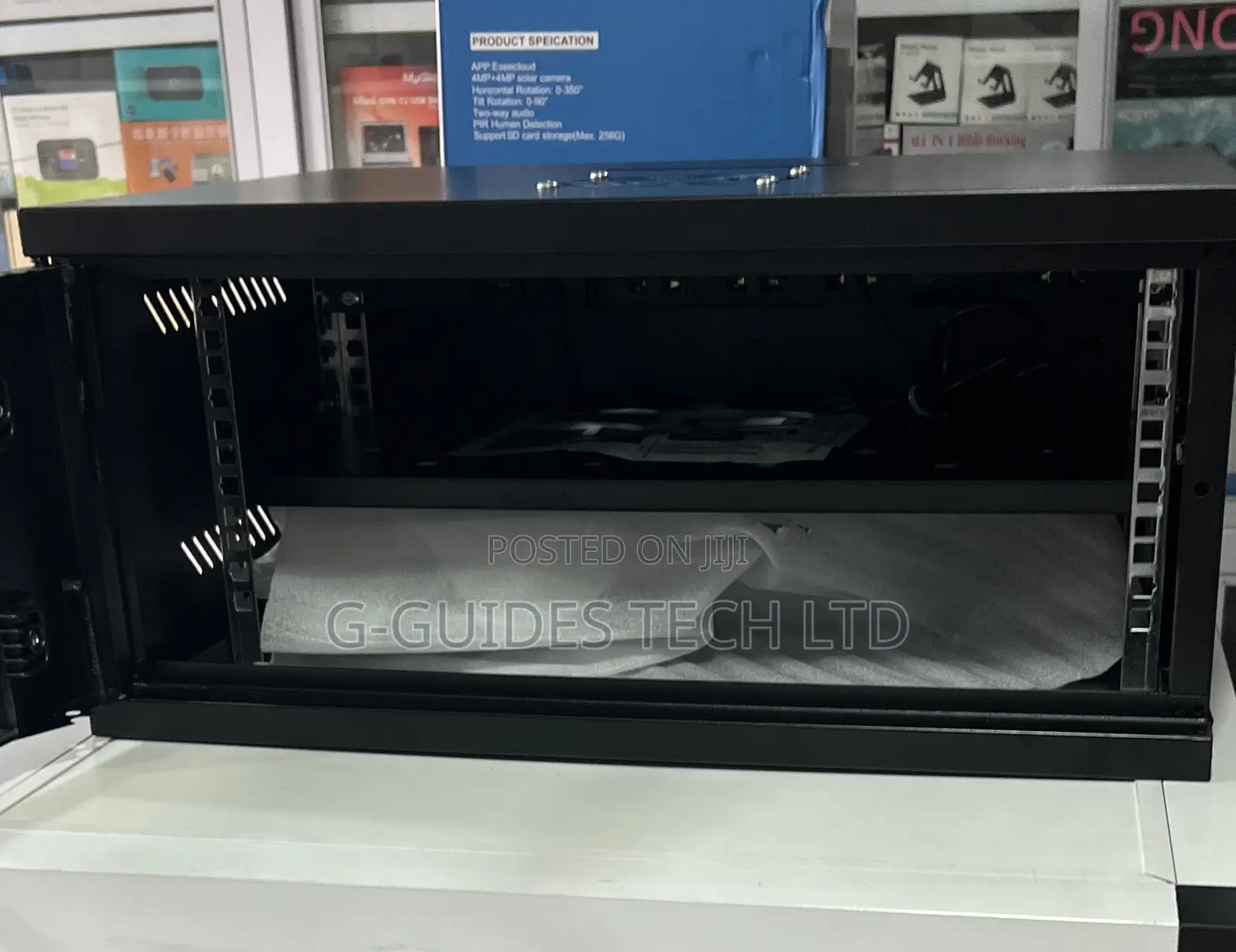 4u Cabinet 520x400x240mm With Extension Board, Fan and Tray