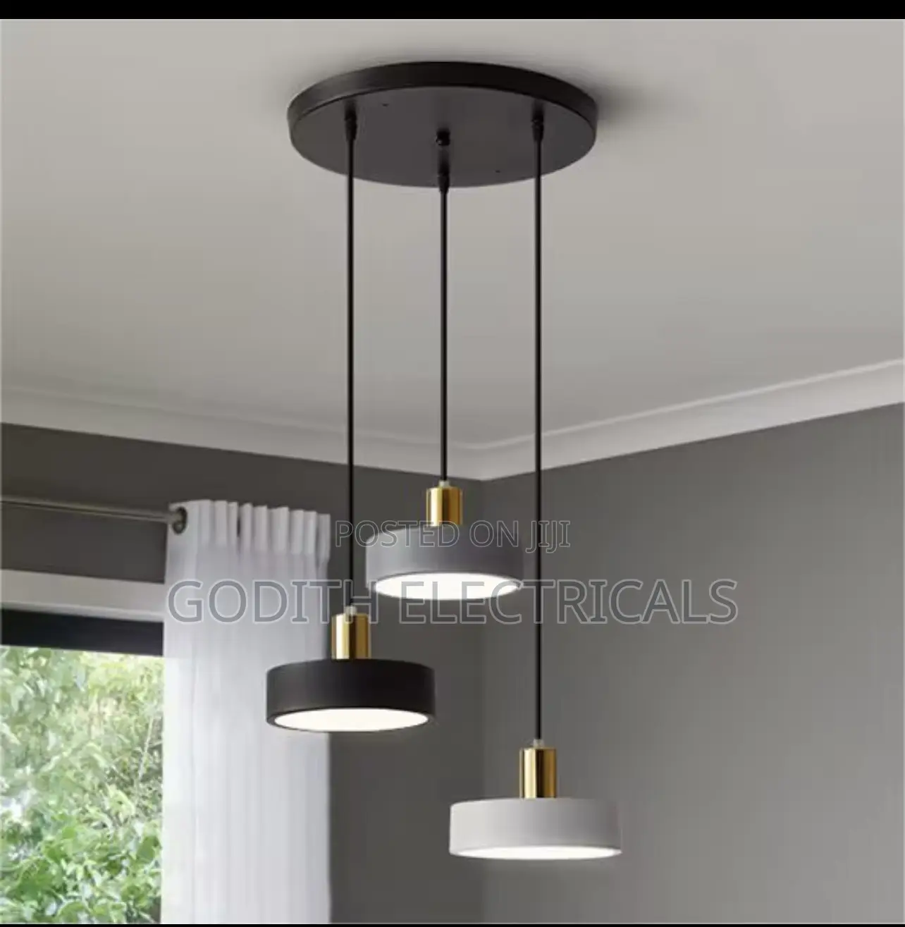 3 Heads Pendant Light With 3 Colors