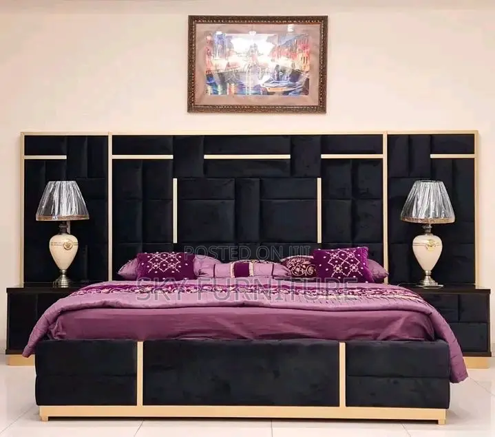 Majestic King-size Oversized Bed Frame With Side Drawers