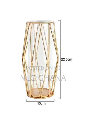 Lantern Shaped Hydroponic Transparent Glass Vase. Ghx3755