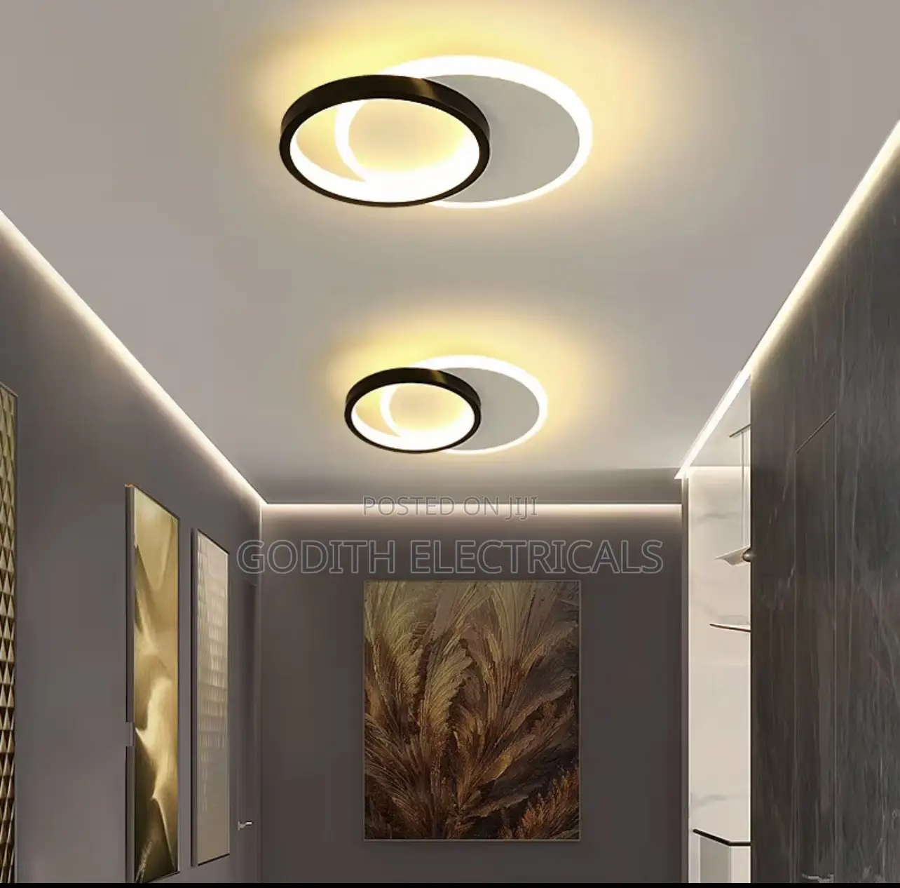 Round Nordic Light Fixture With 3 Colors