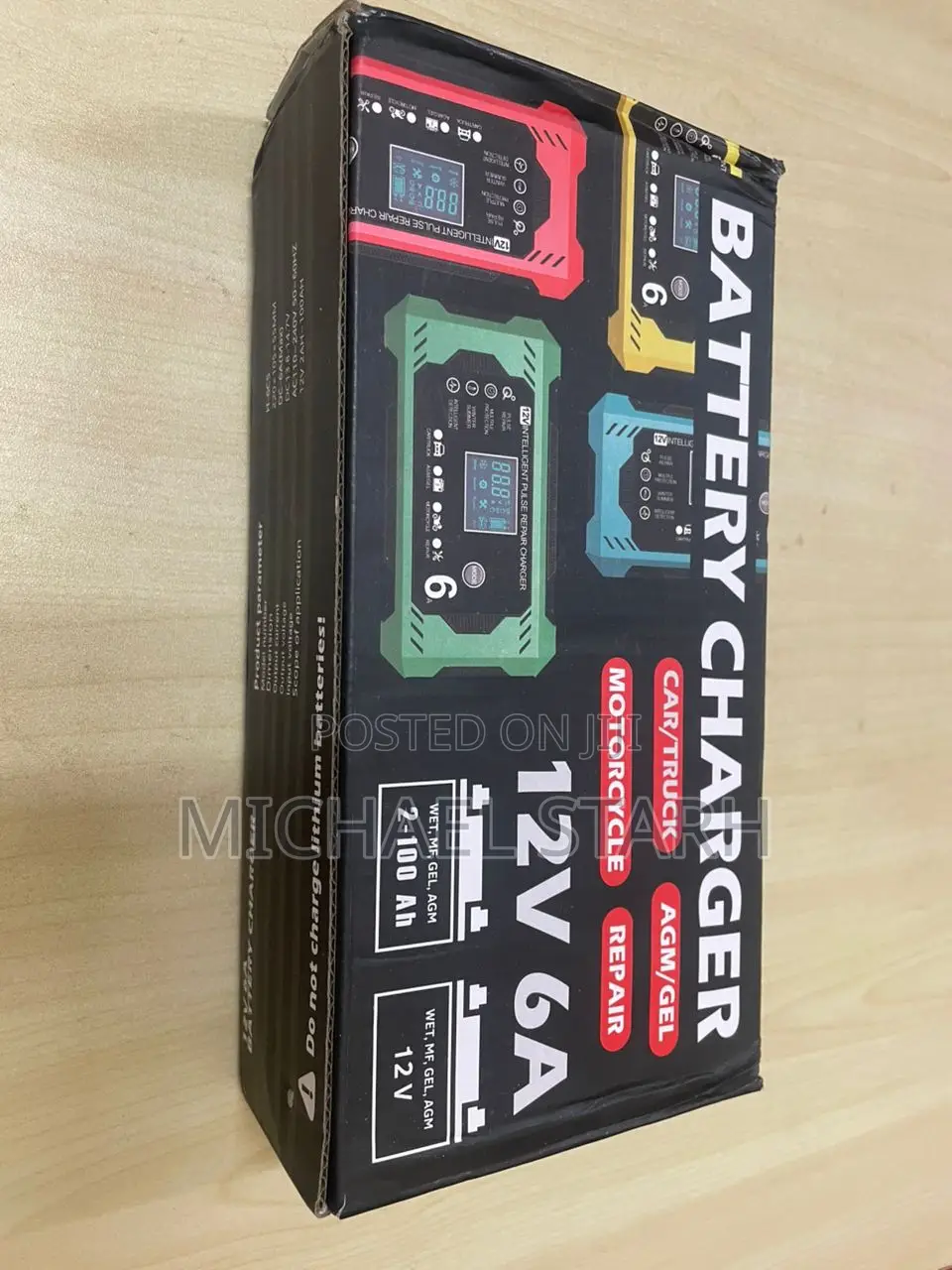Car Battery Charger 6a 12v Car and Motor Battery Charger