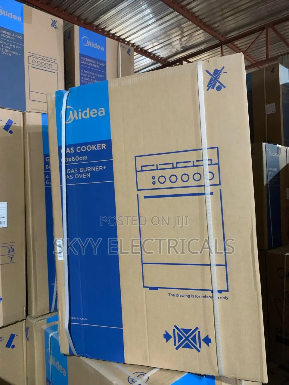 60x60 Midea 4burner Gas Cooker With Oven and Grill