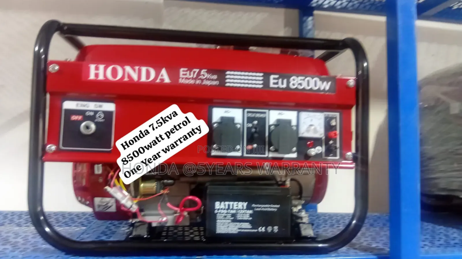 100% Copper Honda 7.5kva 8500watt Petrol Generator 7.5kva