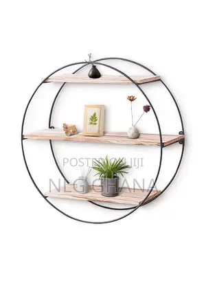 19.7inch 3-Layer Round Iron Wall Decoration.