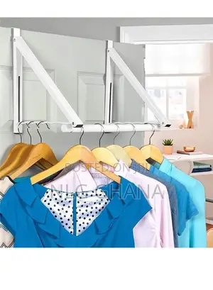 Foldable Over the Door Hook Drying Rack. Tvx20344