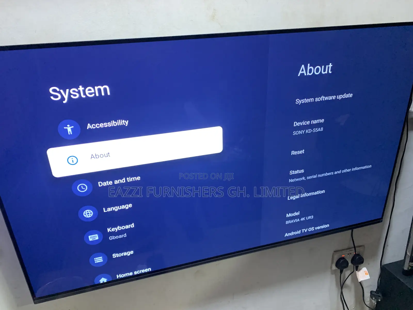 Sony Oled Bravia Kd-55a8 Smart 55 Inche Uhd HDR 120 Hz Tv