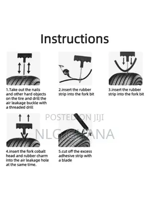 10pcs / Set Car Tyre Puncture Repair Kit. Tvx20842
