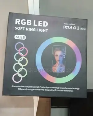 Ring Light Rgb 14inches With 3 Phones Holder