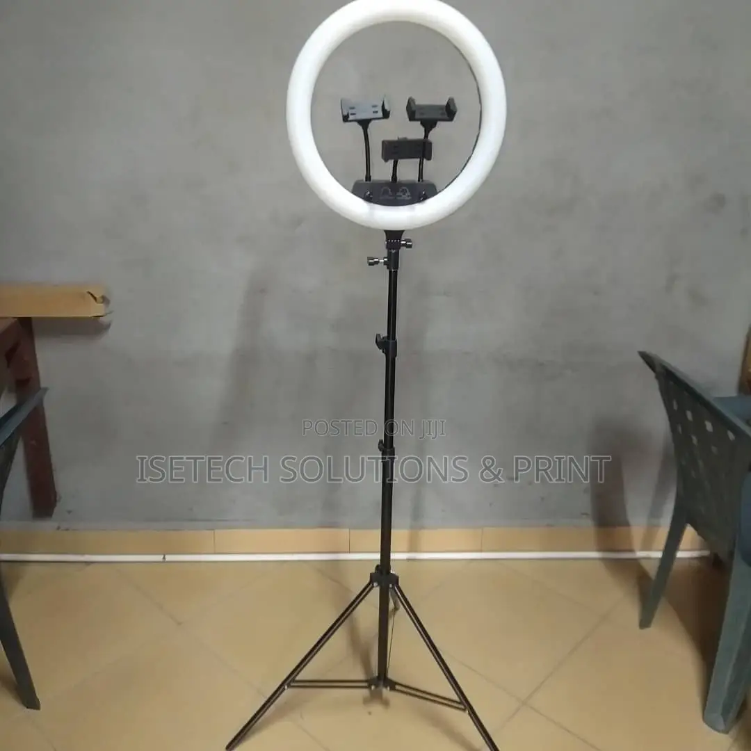 Ring Light Rgb 14inches With 3 Phones Holder