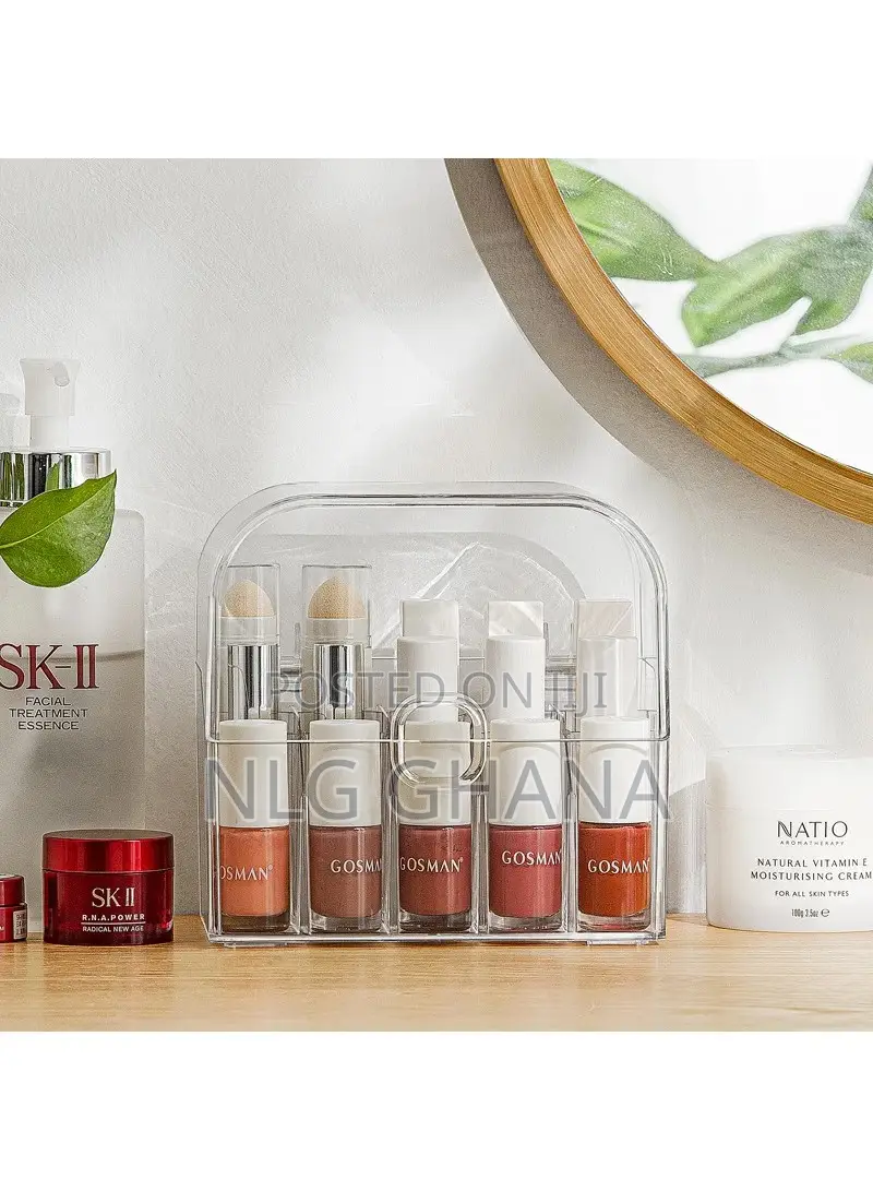 Lipstick Storage Box Dust-Proof Flip Cover.