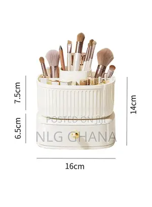 Rotating Makeup Organizer With Drawer, Cosmetic. Tvx27791