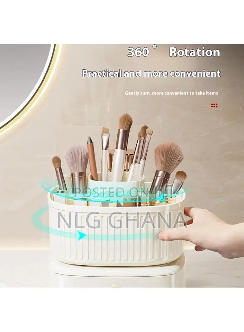 Rotating Makeup Organizer With Drawer, Cosmetic. Tvx27791