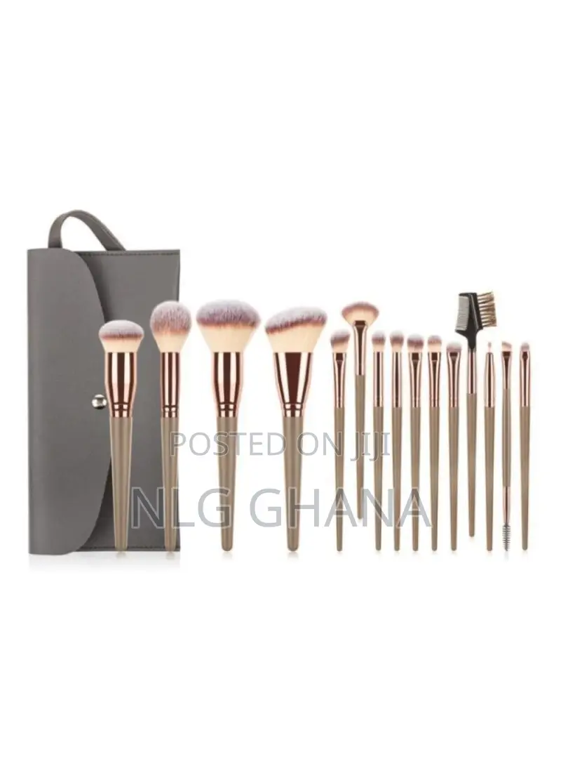 15 PCS Makeup Brush Set With Case. Tvx25494