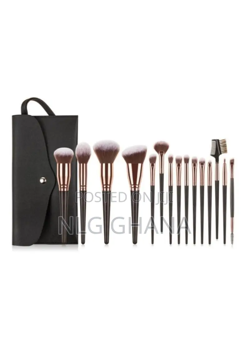 15 PCS Makeup Brush Set With Case. Tvx25494
