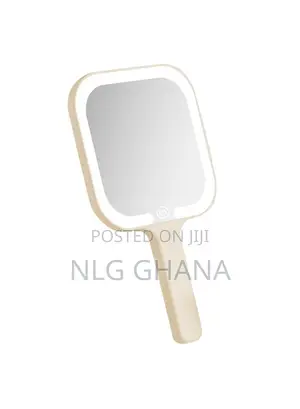808 Handheld Led Makeup Mirror With 3 Color.