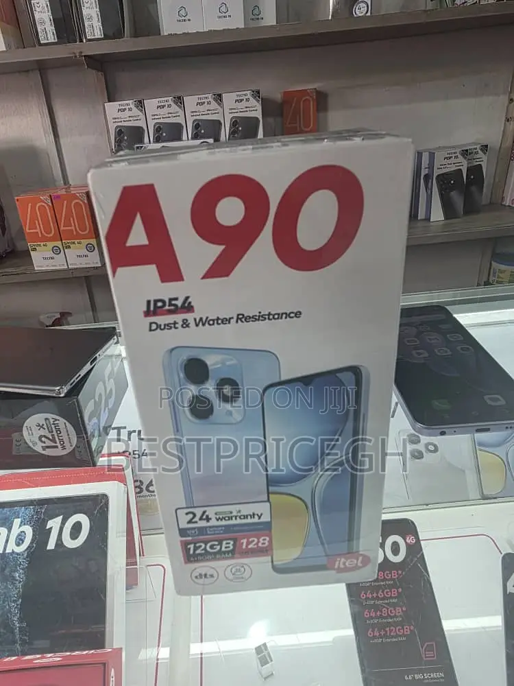 New Itel A90 128 GB Blue