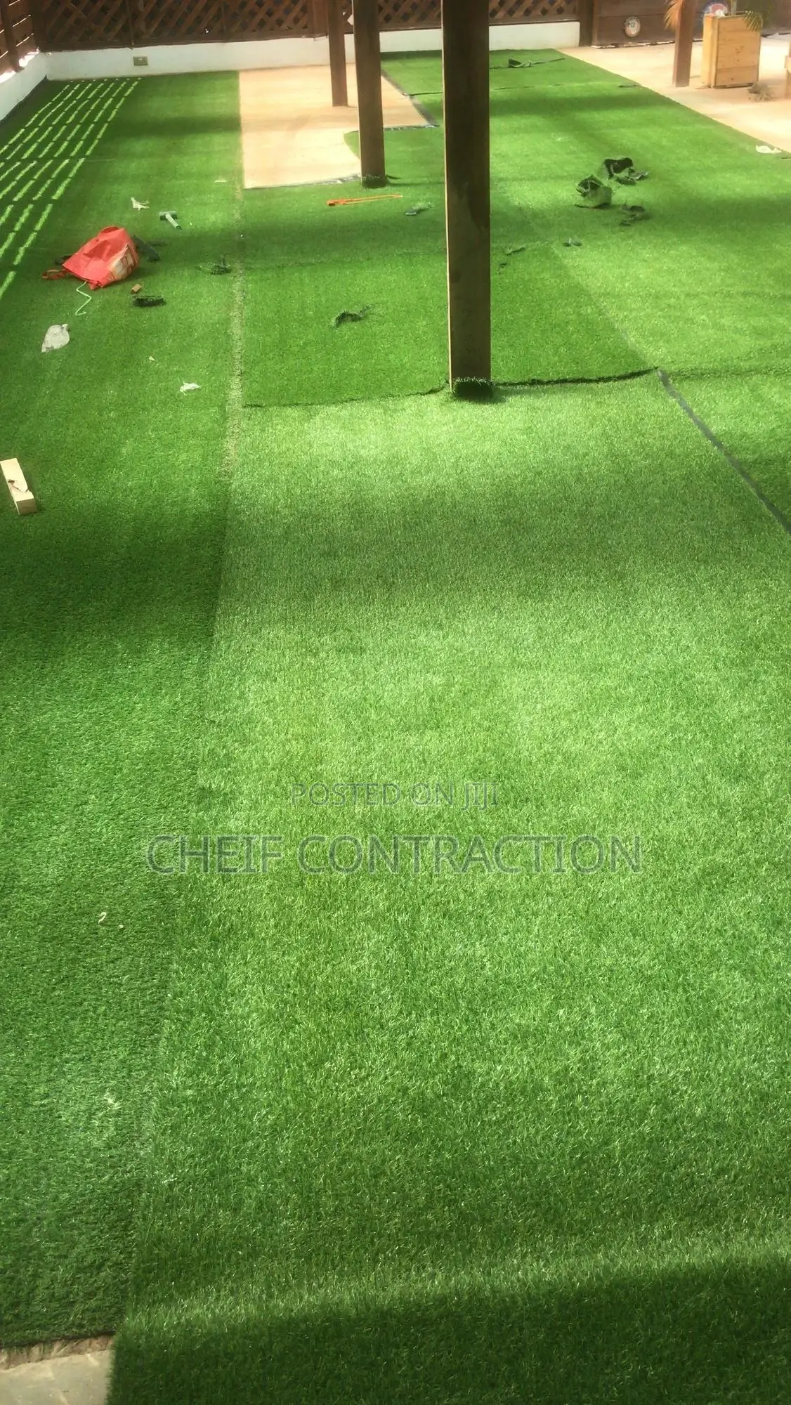 Astroturf Glass Installation
