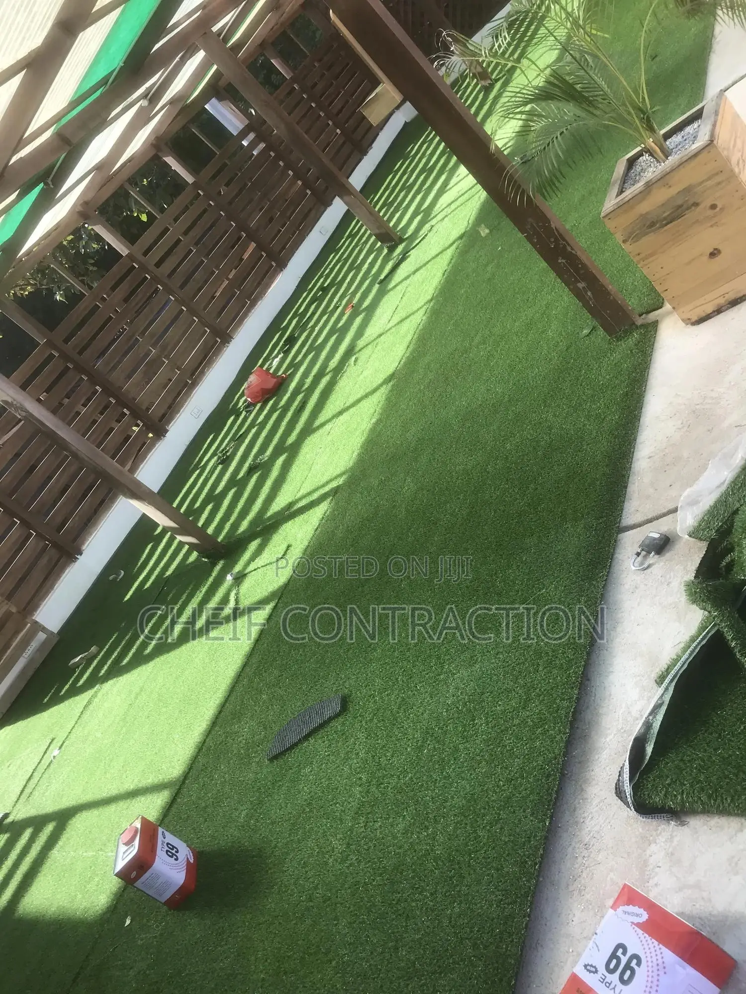 Astroturf Glass Installation