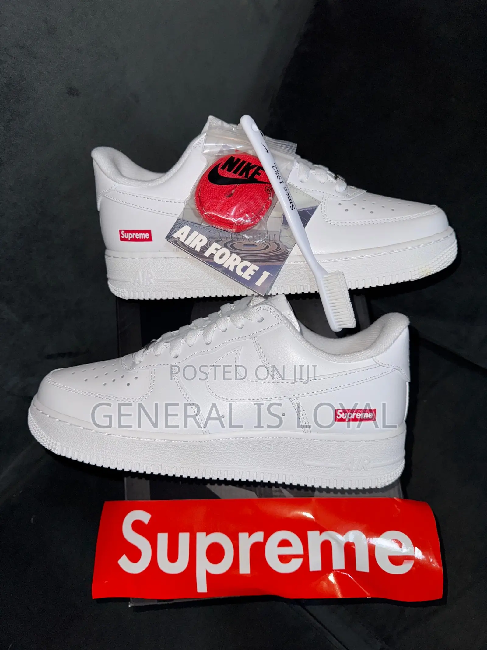 Supreme Af1 Low White