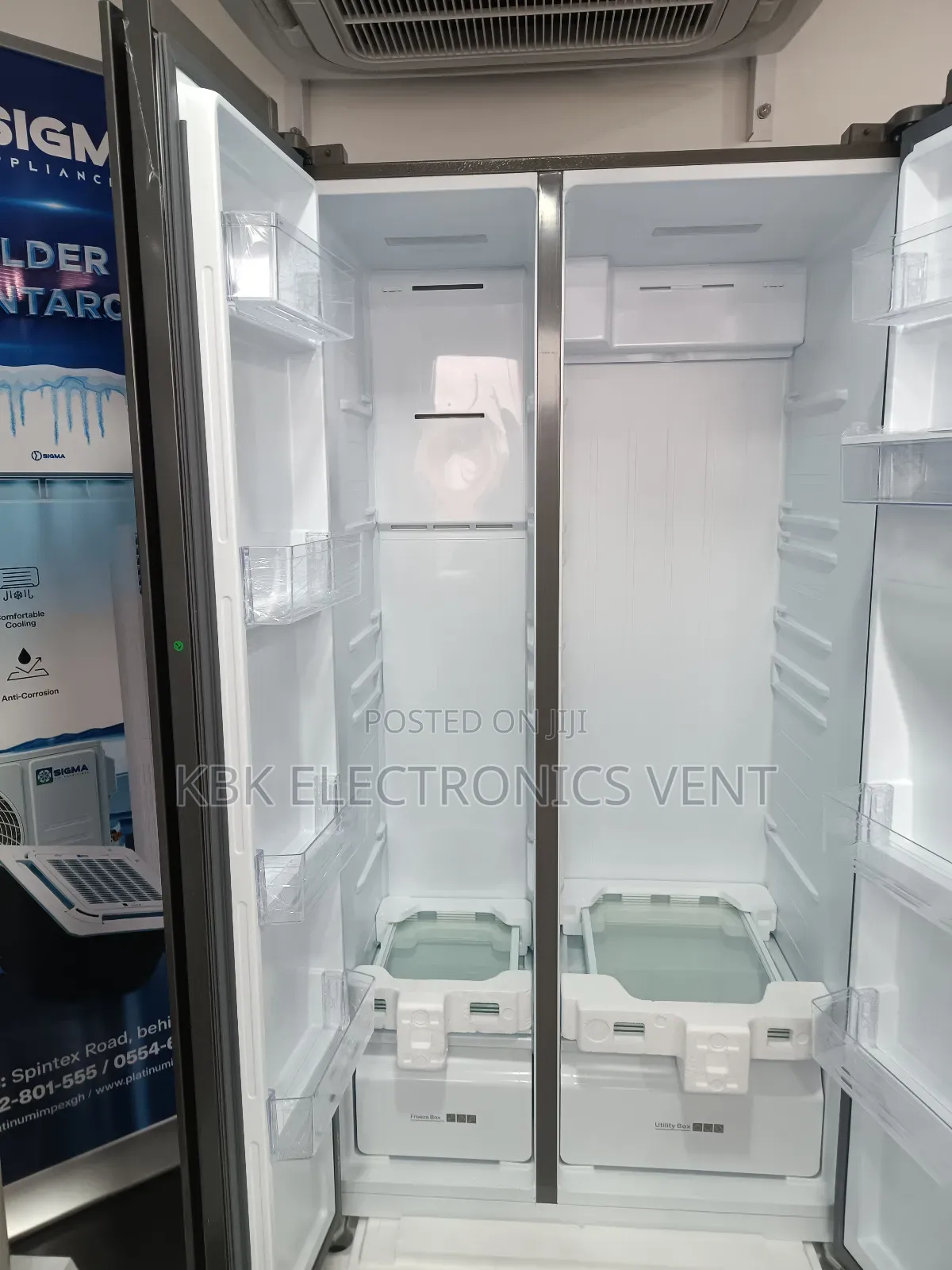 Sigma 505liters Side/Side Fridge Water Dispenser