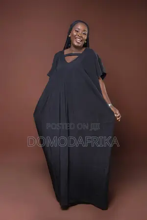 Black Long Boubou Comfortable Stylish Funeral Wear