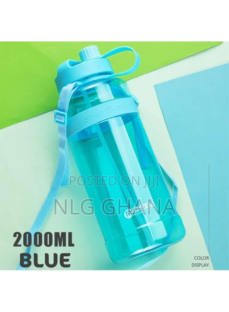 2000ml Large Capacity Sports Straw Water. Bottle. Tvx14628