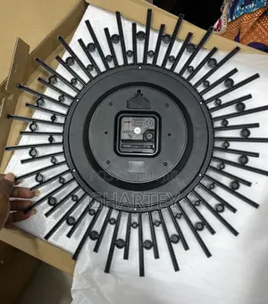 Decorative Giant Silent Clock - Silver