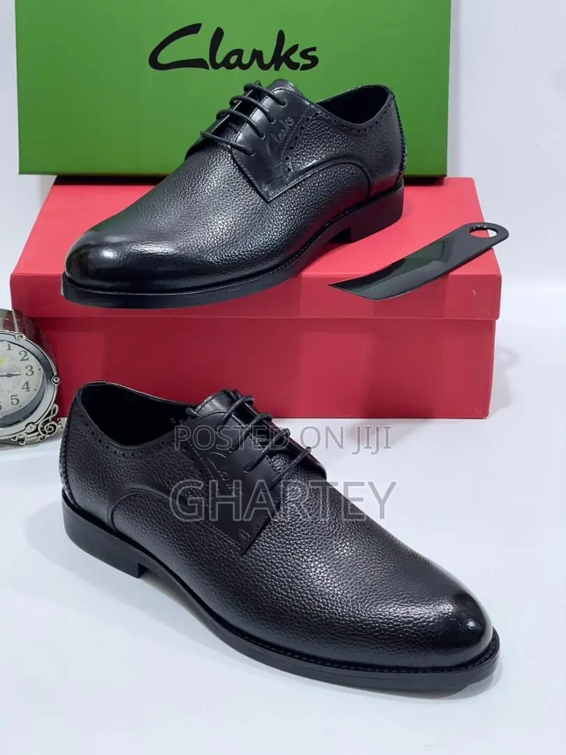 Clark’S Premium Semi Rough Skin Leather Shoes