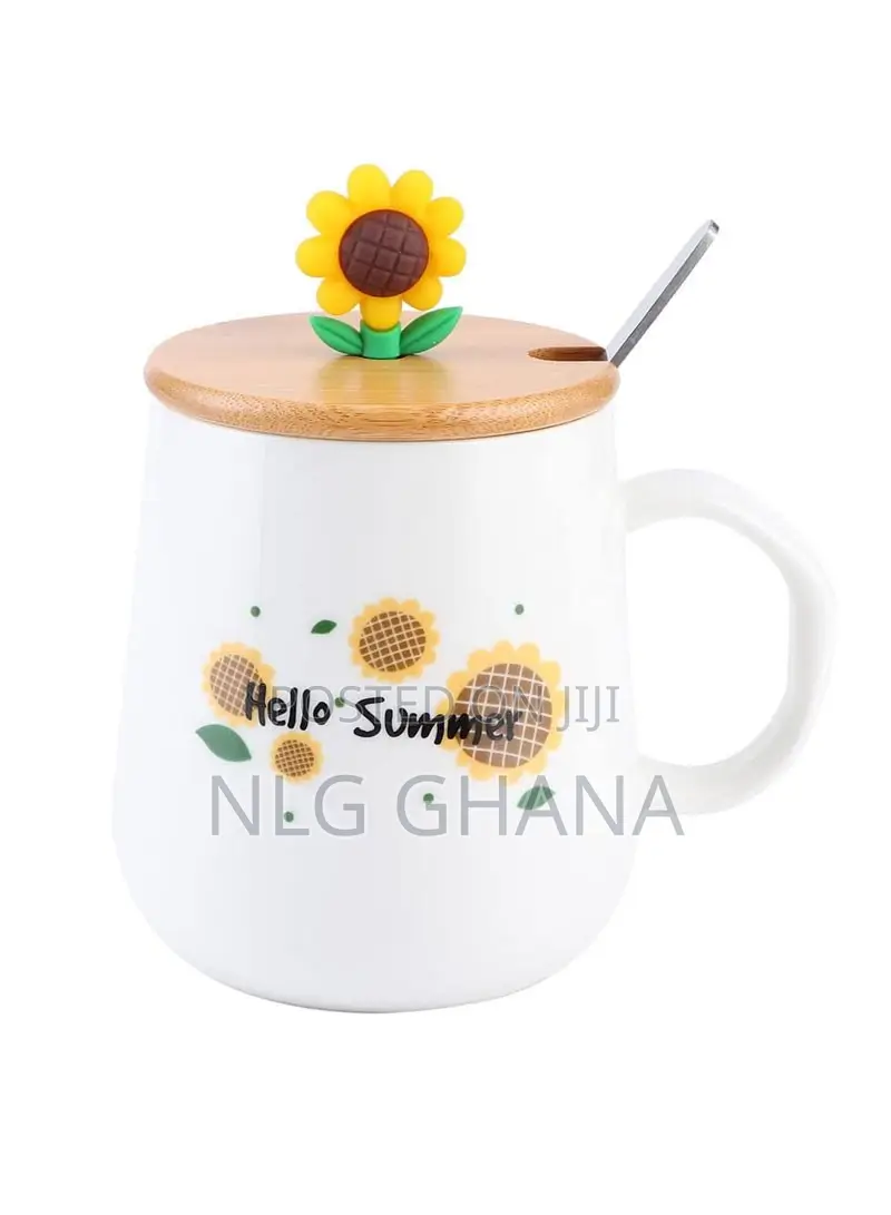 320ml Ceramic Sunflower Mug. Ghx1568