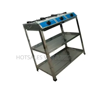 Ultimate Nasco 3 Burner Gas Stove Silver - Nasgs-K332fs