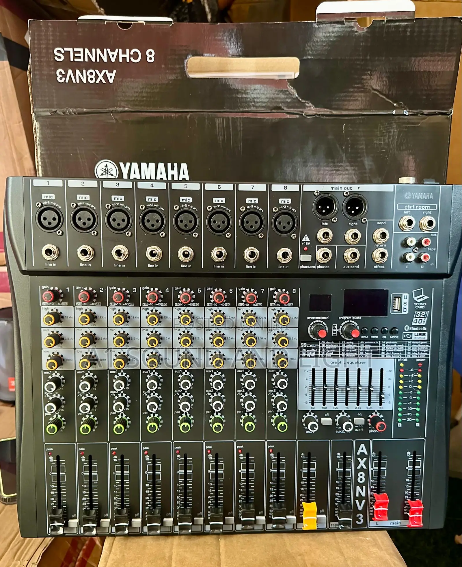 Yamaha Ax8nv3 8channel Recording Mixer