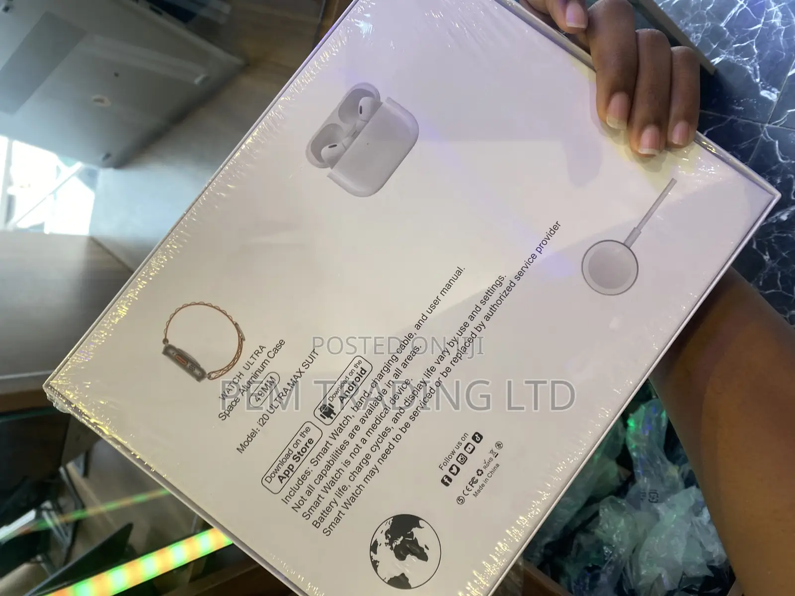 I20 Ultra Max Suit Smart Watch Series 9 10 in 1 Set Ultra