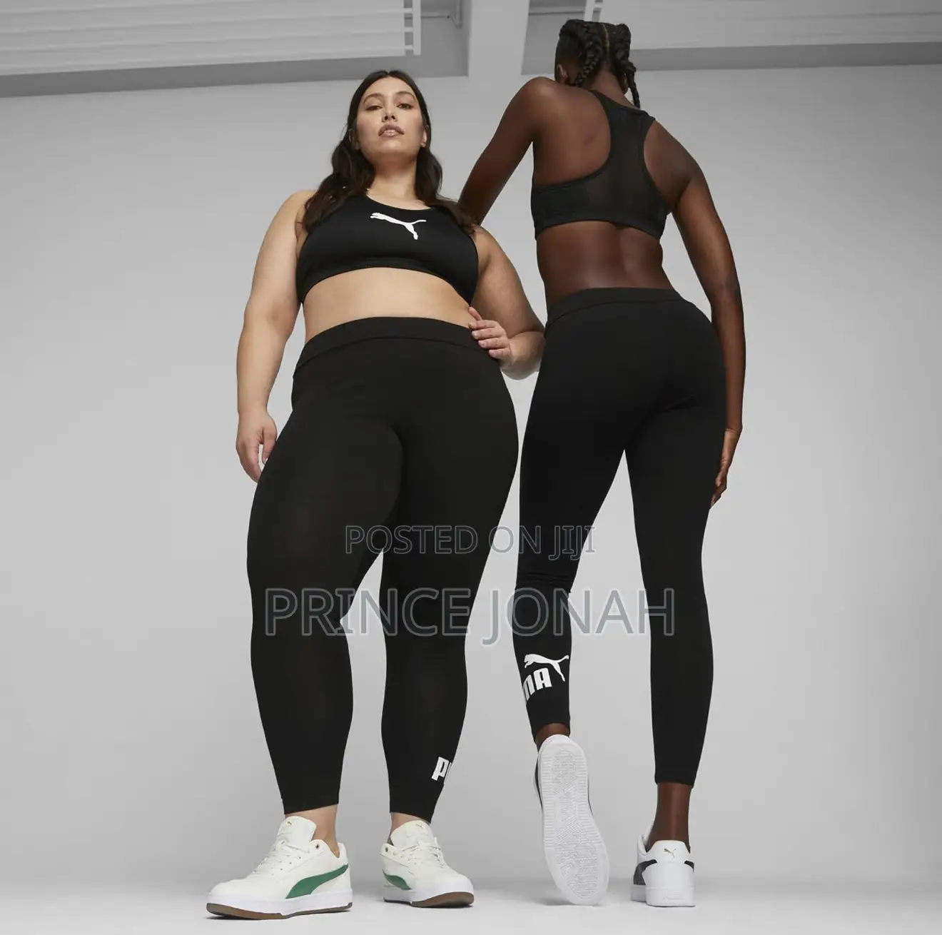 Puma Ess Logo Leggings - Women's Tights Pants Black