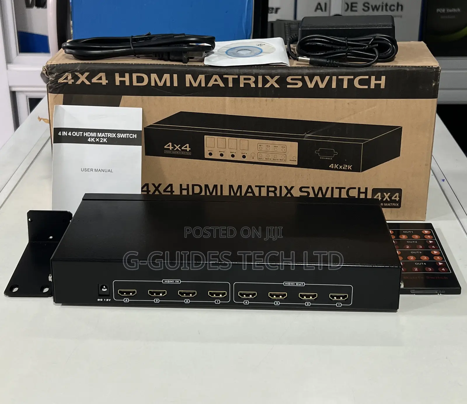 Mt-Viki 4x4 Hdmi Matrix Switch,4-in 4-Out Hdmi Matrix Switch