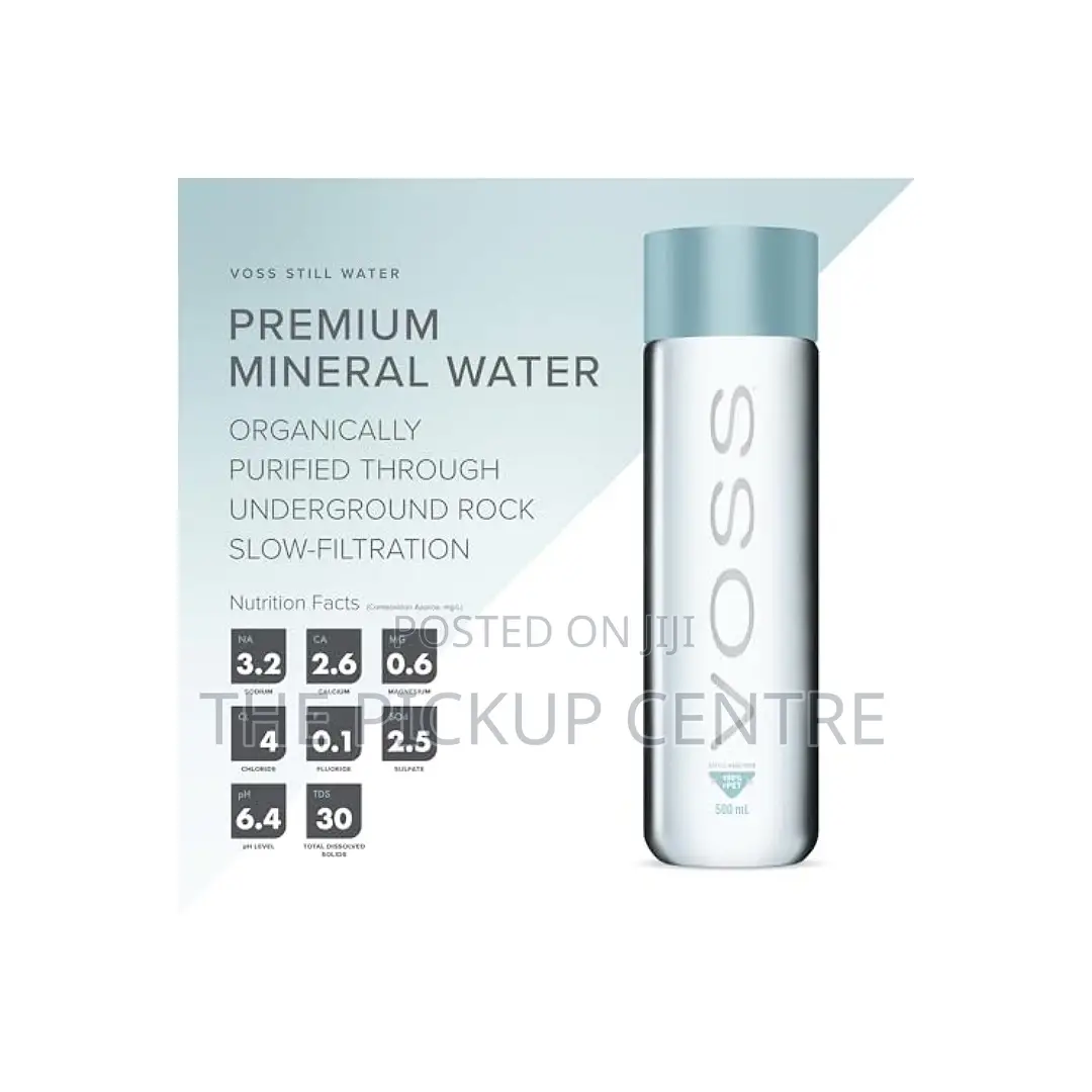 Voss Water Still Natural Mineral Water (Plastic) Bottles 24 X 375ml)