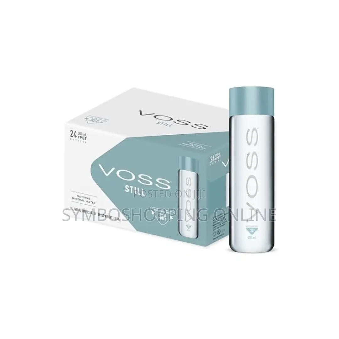 Voss Water Still Natural Mineral Water (Plastic) Bottles 24 X 375ml)