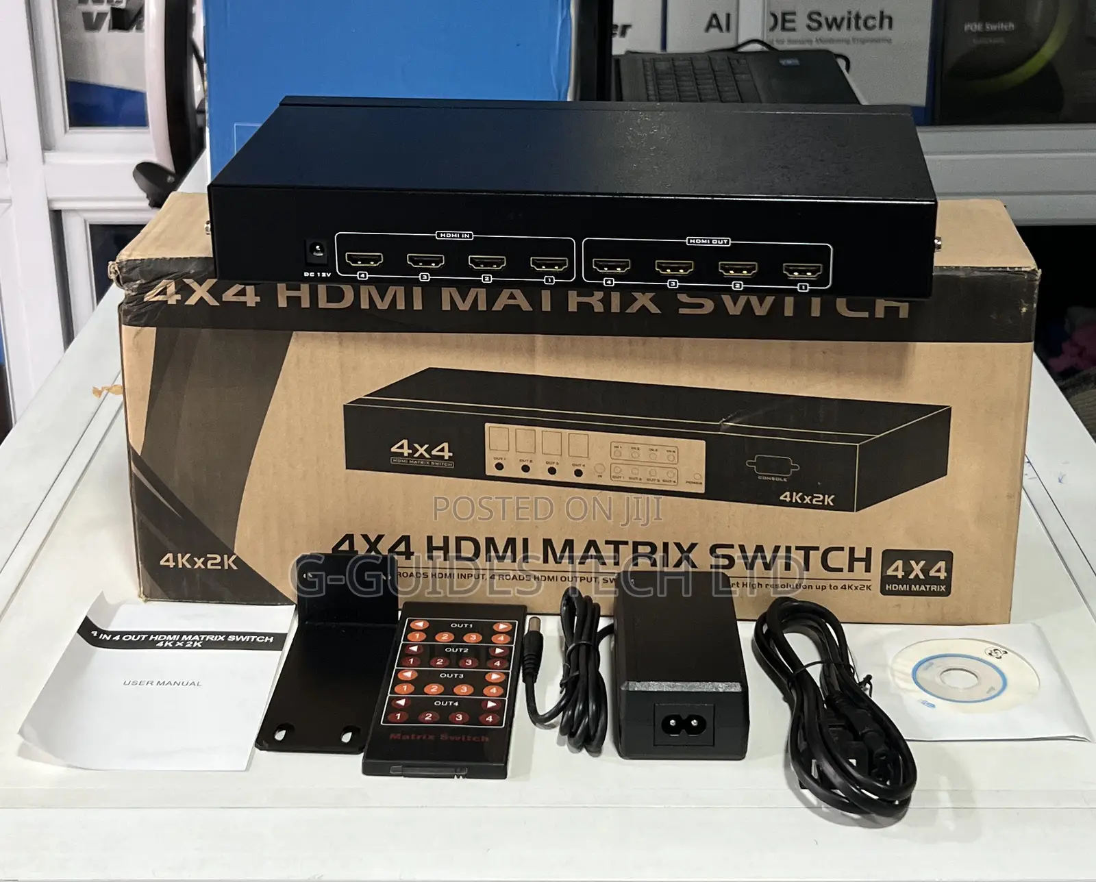 Mt-Viki 4x4 Hdmi Matrix Switch,4-in 4-Out Hdmi Matrix Switch